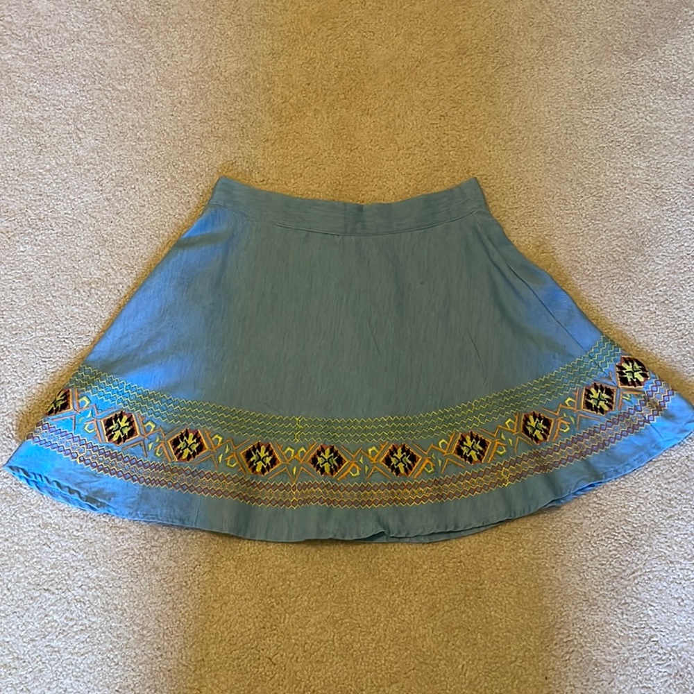 Embroidered Skater Skirt (S)